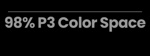 98% P3 Color Space