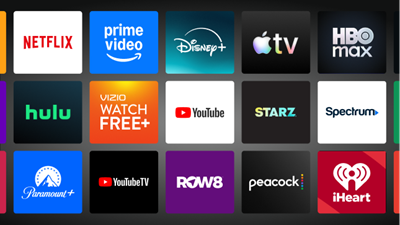 VIZIO OS, Built-in smart platform, top tier apps