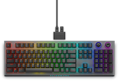 ALIENWARE TRÅDLØST TRI-MODE-GAMINGTASTATUR - AW920K - USA (QWERTY) - DARK SIDE OF THE MOON