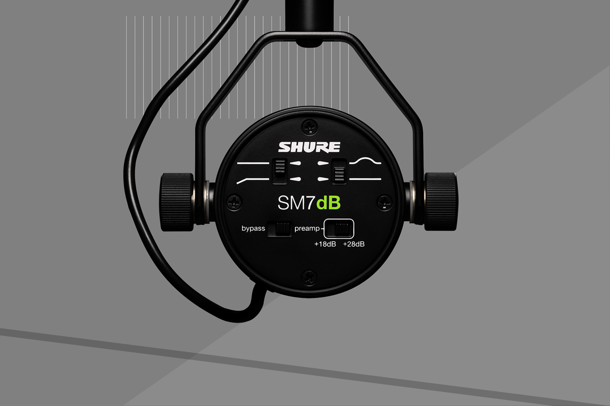 Shure SM7DB Vocal Microphone with built-in preamp