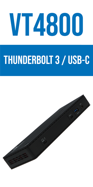 VT4800 Dual Display Thunderbolt 3 and USB-C Dock with Power Delivery –