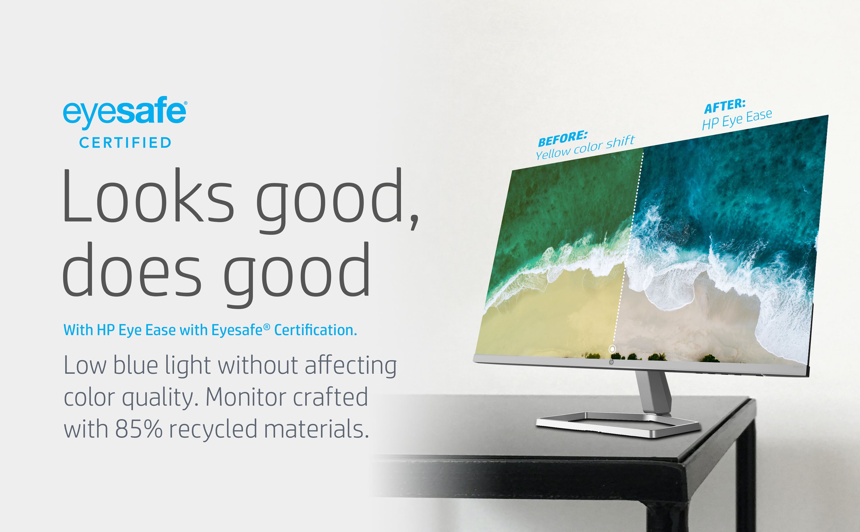 HP M27fq QHD Monitor - Computer Monitor with 27-inch IPS Display (1440p) -  Eyesafe & Color Accurate - AMD Freesync Technology - HDMI - Borderless
