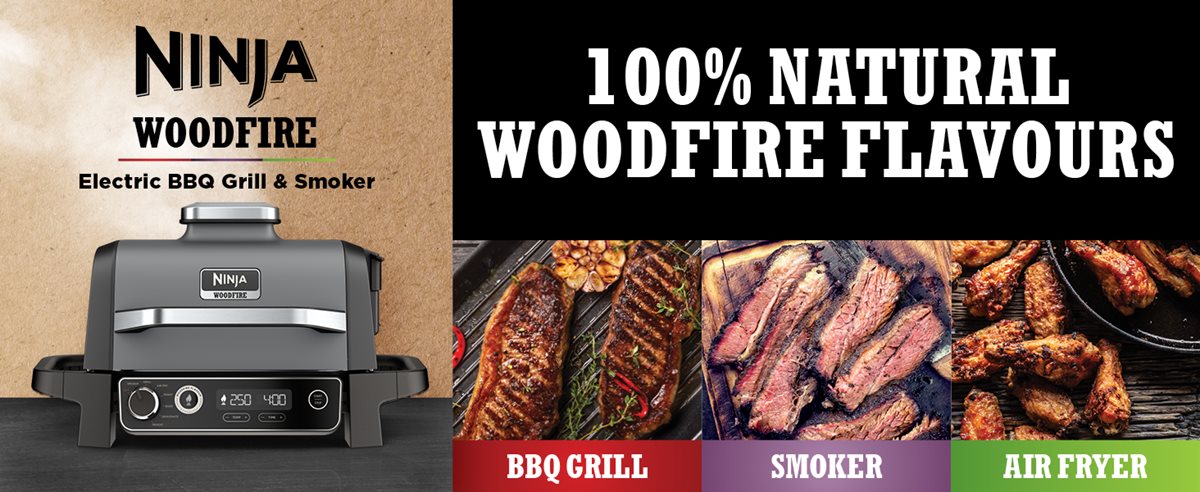 Ninja Woodfire 3-in-1 Outdoor Grill, BBQ Smoker & Air Fryer with Woodfire  Technology, OG700