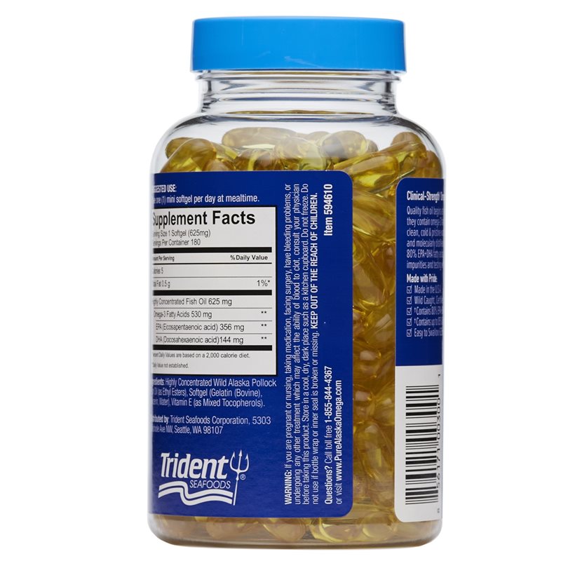360 degree images of the Pure Alaska Omega Clinical Strength Alaskan Omega-3 dietary supplement product bottle 11