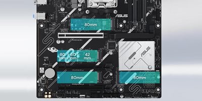 Fire M.2-slots (op til 128 Gbps)
