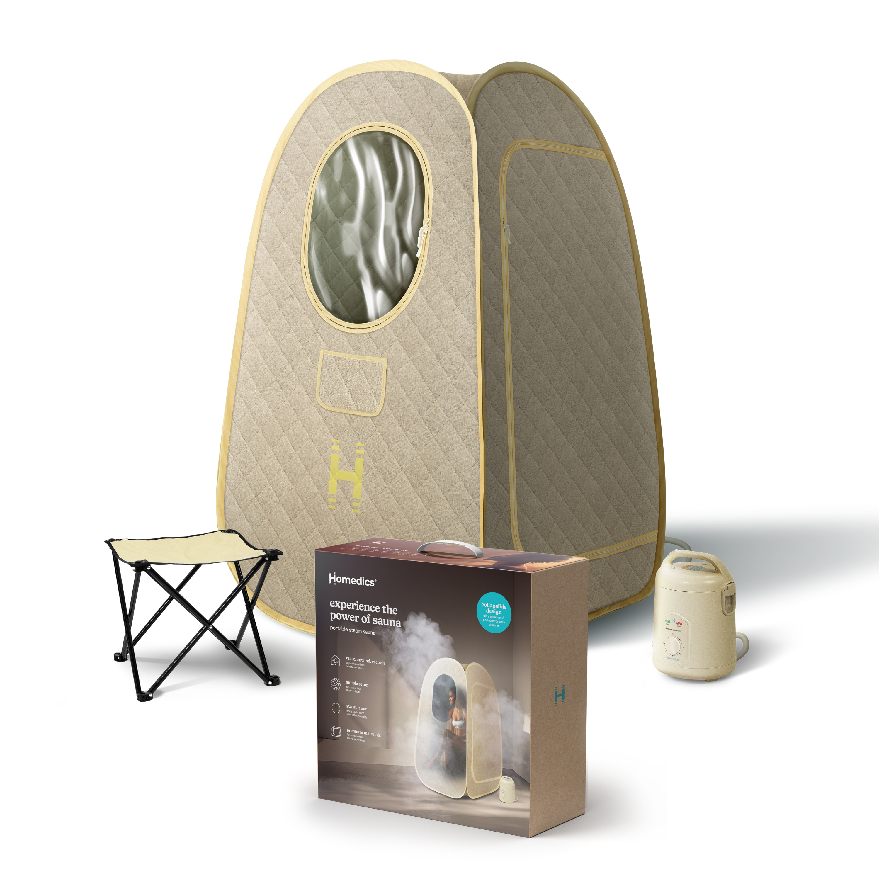 スチームサウナ 3L Homedics Saunazen Portable Steam Sauna | Costco