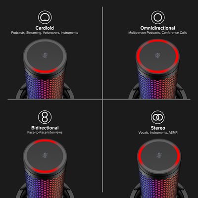 Four Selectable Polar Patterns