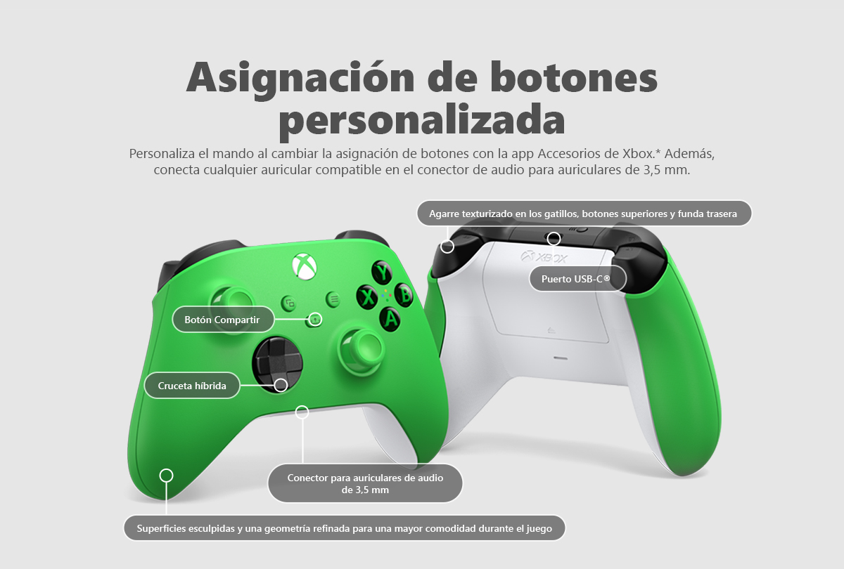 Microsoft Xbox - Controlador inalámbrico y cable para Windows – Cable para  Windows incluido – Inalámbrico – Bluetooth – Exclusivo Xbox One – Longitud