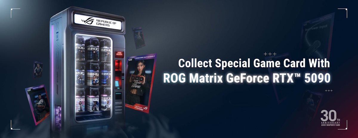 Collect Special Game Card With ROG Matrix GeForce RTXTM 5090