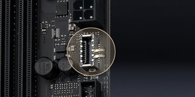 USB 20 Gbps Type-C-stik på frontpanelet med Quick Charge 4