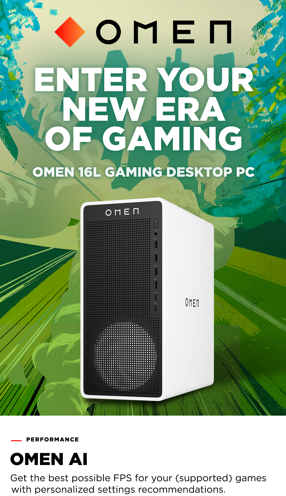 HP OMEN - 16L Gaming Desktop - Intel Core Ultra 7 265F - 16GB DDR5