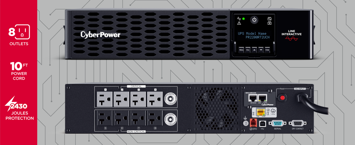 CyberPower PR3000RT2UCN New Smart App Sinewave UPS