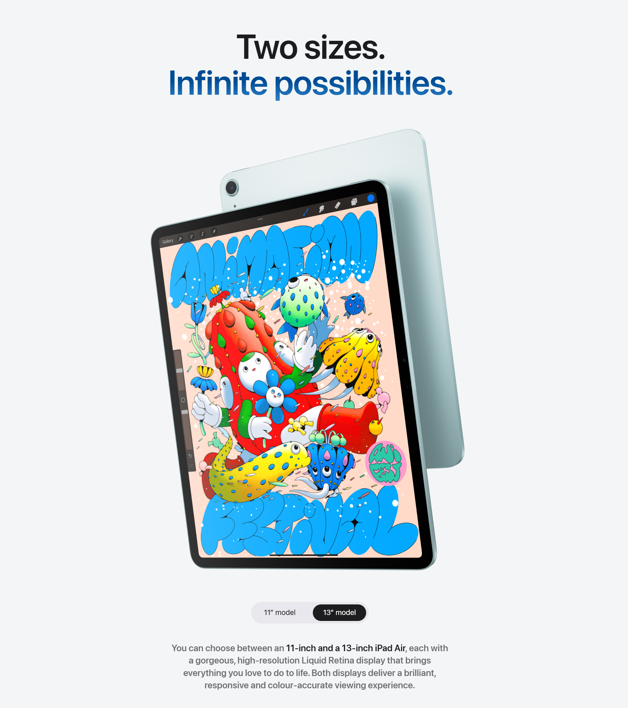 Buy Apple iPad Air 2025 13 Inch Wi-Fi 128GB - Blue | iPad | Argos