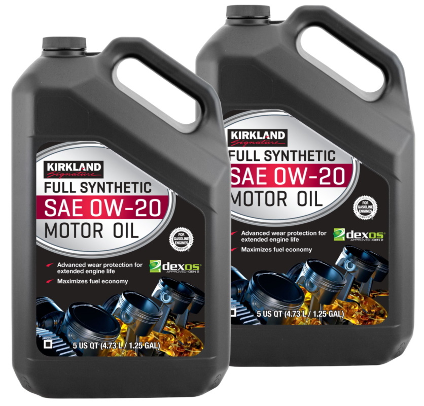 Kirkland Signature 0W-20 Full Synthetic Motor Oil 5-quart, 4-pack