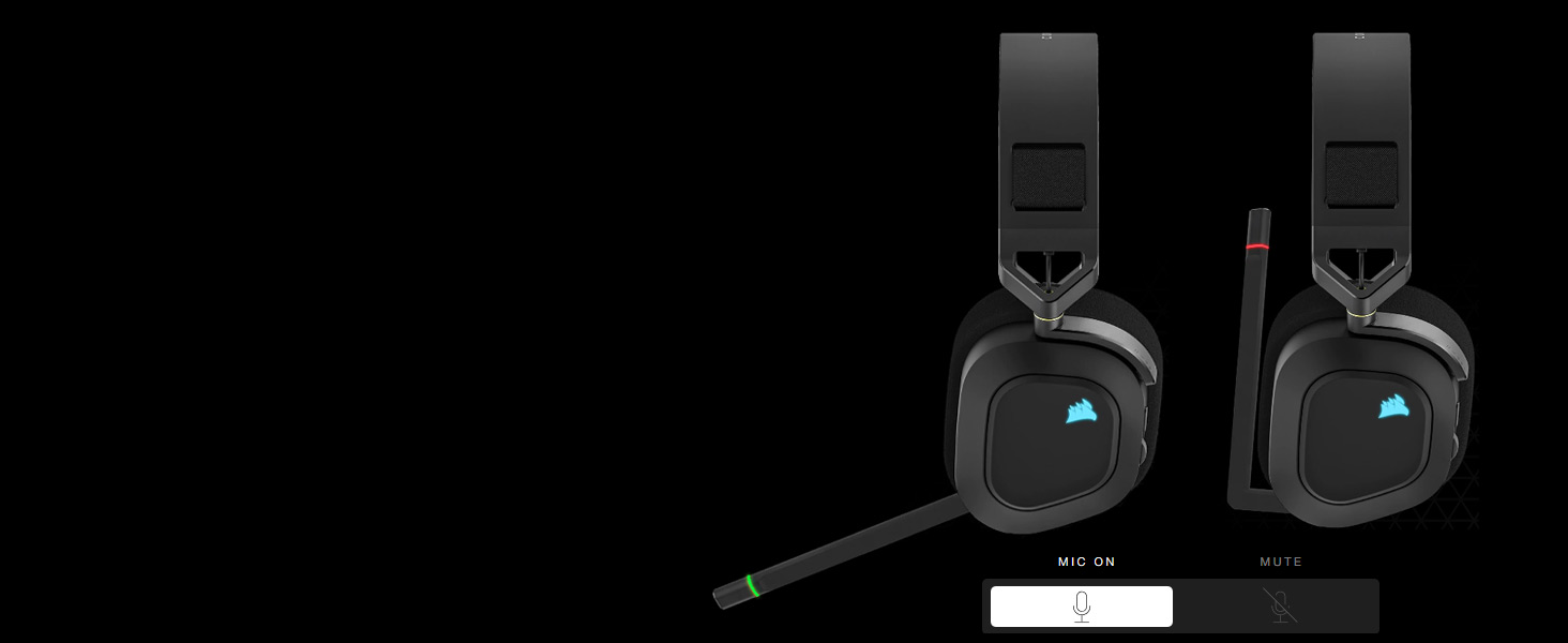 Corsair HS80 RGB WIRELESS Premium Gaming Headset with Dolby Atmos Audio  (Low-Latency, Omni-Directional Microphone, 60ft Range, Up to 20 Hours  Battery Life, PS5/PS4 Wireless Compatibility) Black 