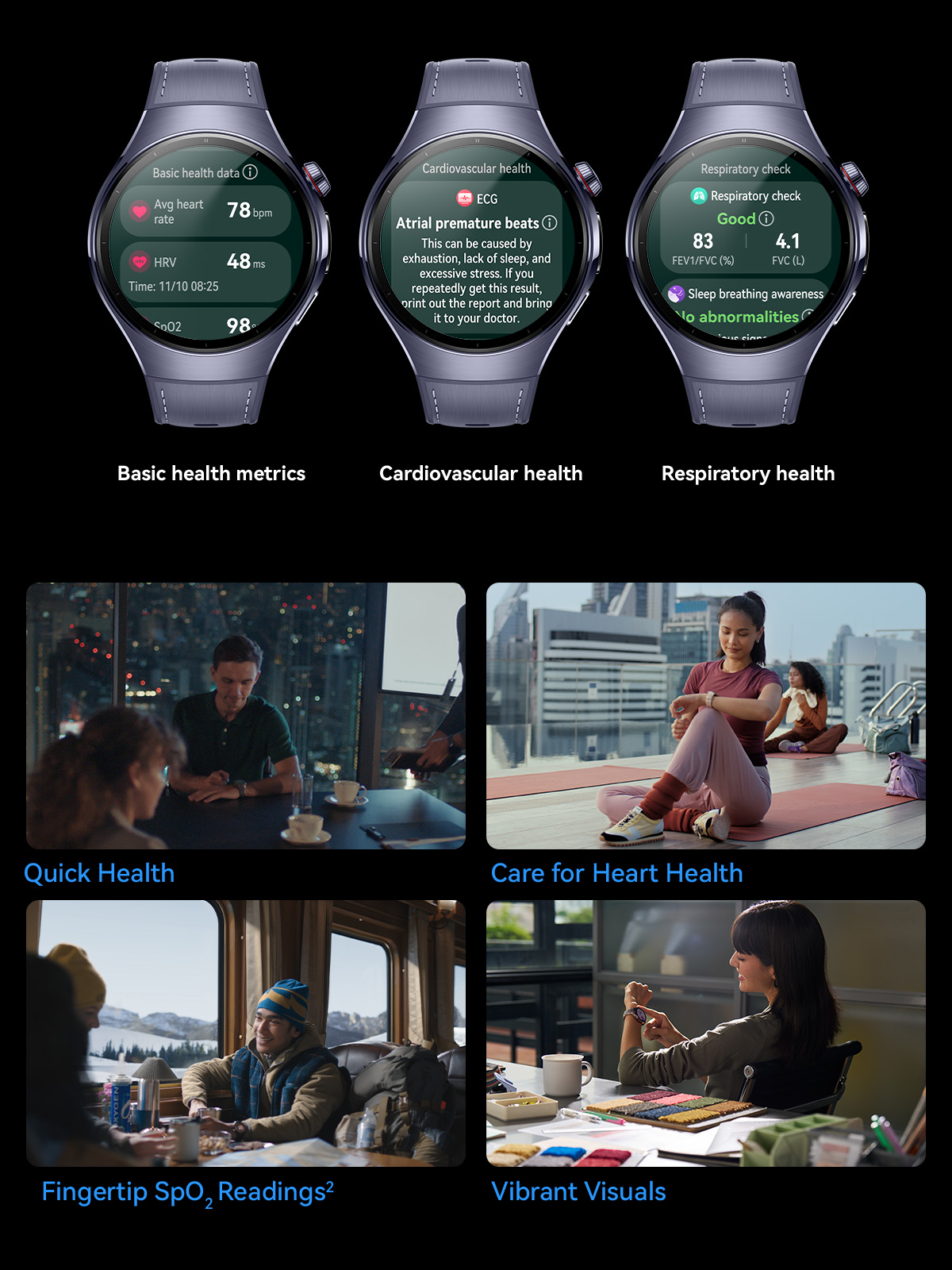 Huawei Health Cardio Huawei HUAWEI WATCH D2 Smartwatch Ambulatory