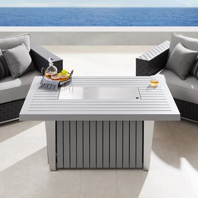 Sirio Soho 10-piece Modular Fire Outdoor Patio Seating Set Costco