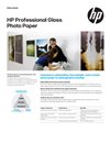 US-HP Professional Gloss Photo Paper Technical Datasheet