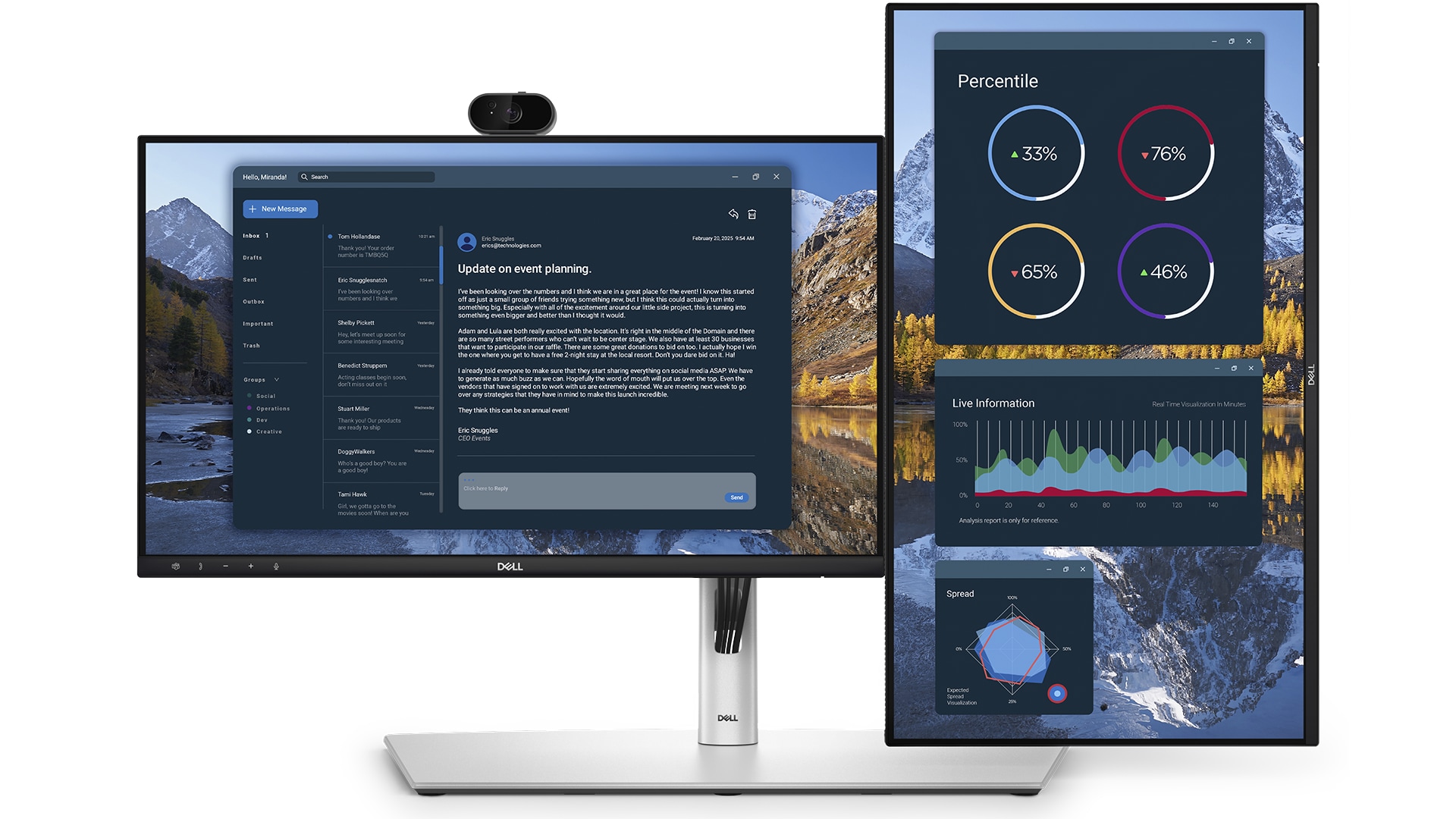 Dell Pro MDS26 stand - for 2 monitors - quick release mechanism ...