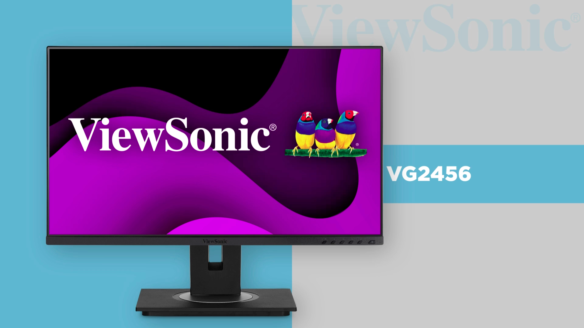 ViewSonic VG2456 - LED monitor - Full HD (1080p) - 24" - with built-in ...