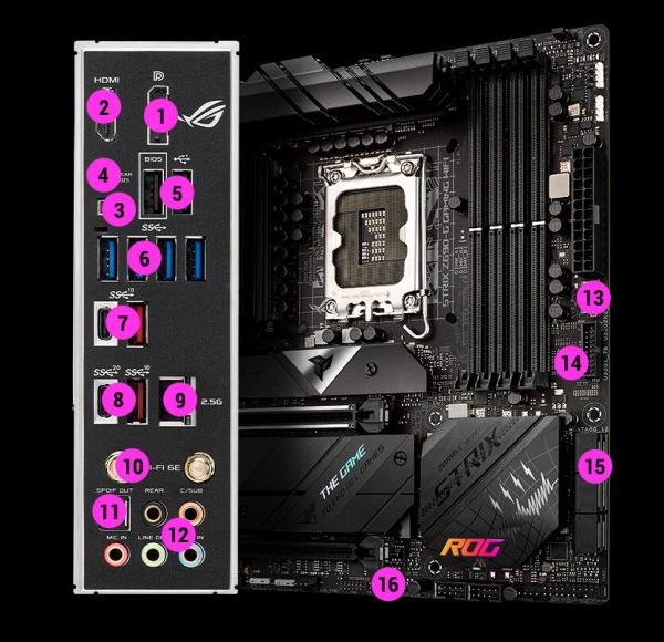 ASUS ROG Strix Z690-G Gaming WiFi 6E LGA 1700(Intel® 12th&13th Gen