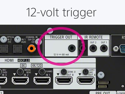 One 12-volt triggers