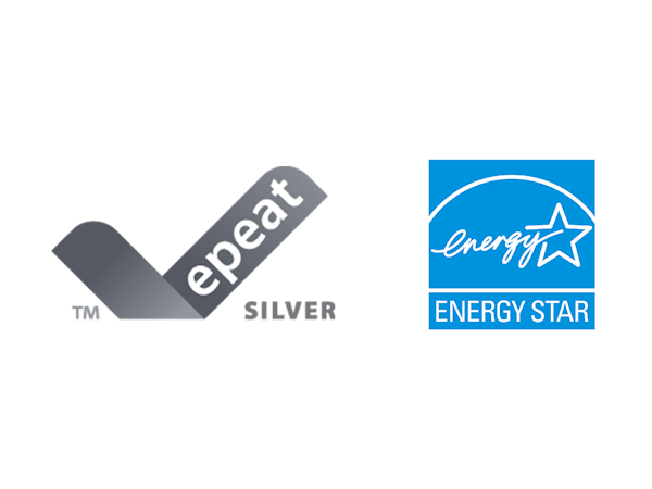 epeat GOLD, ENERGY STAR, and TCO Certified logos