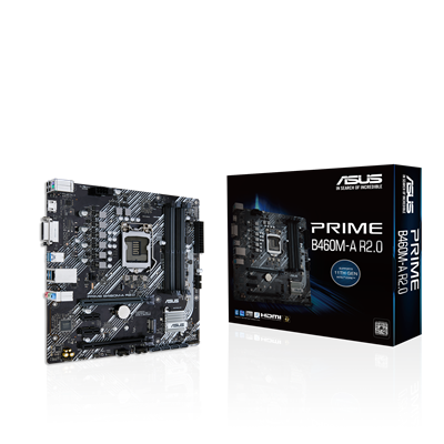 Intel® H470 (LGA 1200) micro ATX motherboard with PCIe® 4.0, 8 power stages, HDMI®, DVI, SATA 6 Gbps, Front USB 3.2 Gen 1, Intel® 1 Gb Ethernet, Intel® Optane Memory Ready, ASUS OptiMem, FAN Xpert, Armoury Crate, 5X PROTECTION III