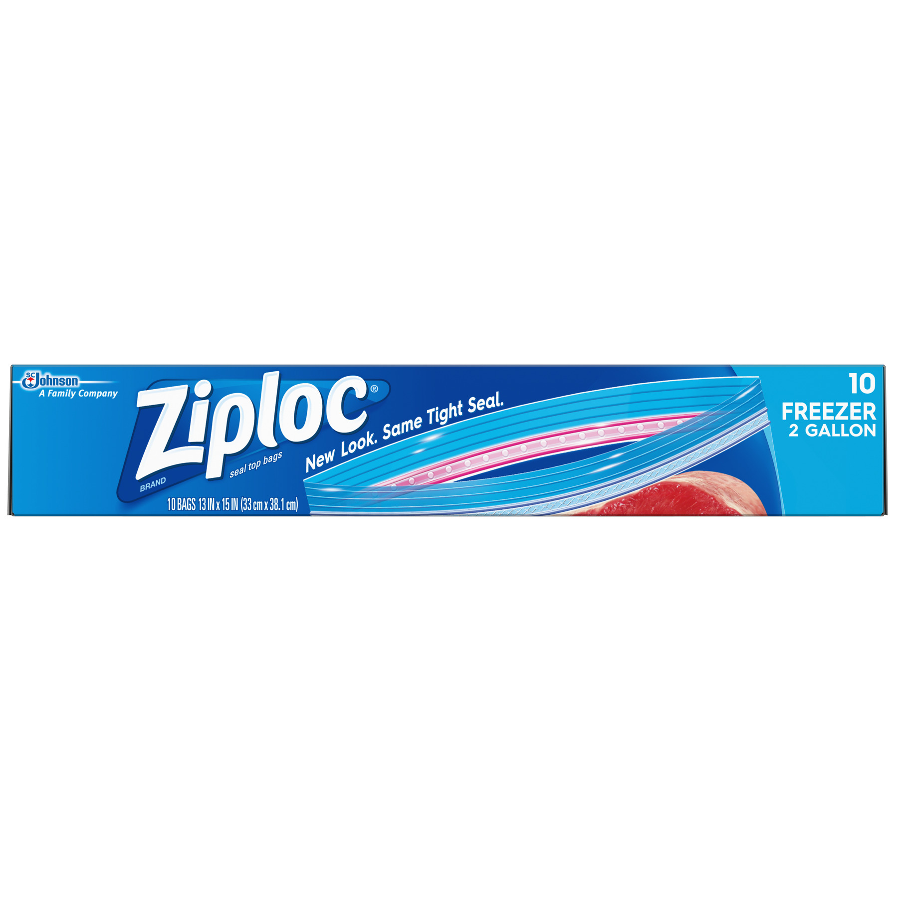 Ziploc 2 Gallon Double Zipper Freezer Bags, 100 Bags (SJN682254)