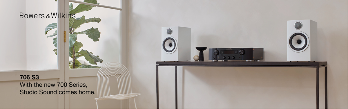 Bowers & Wilkins 706 S3 Bookshelf Speaker with 1