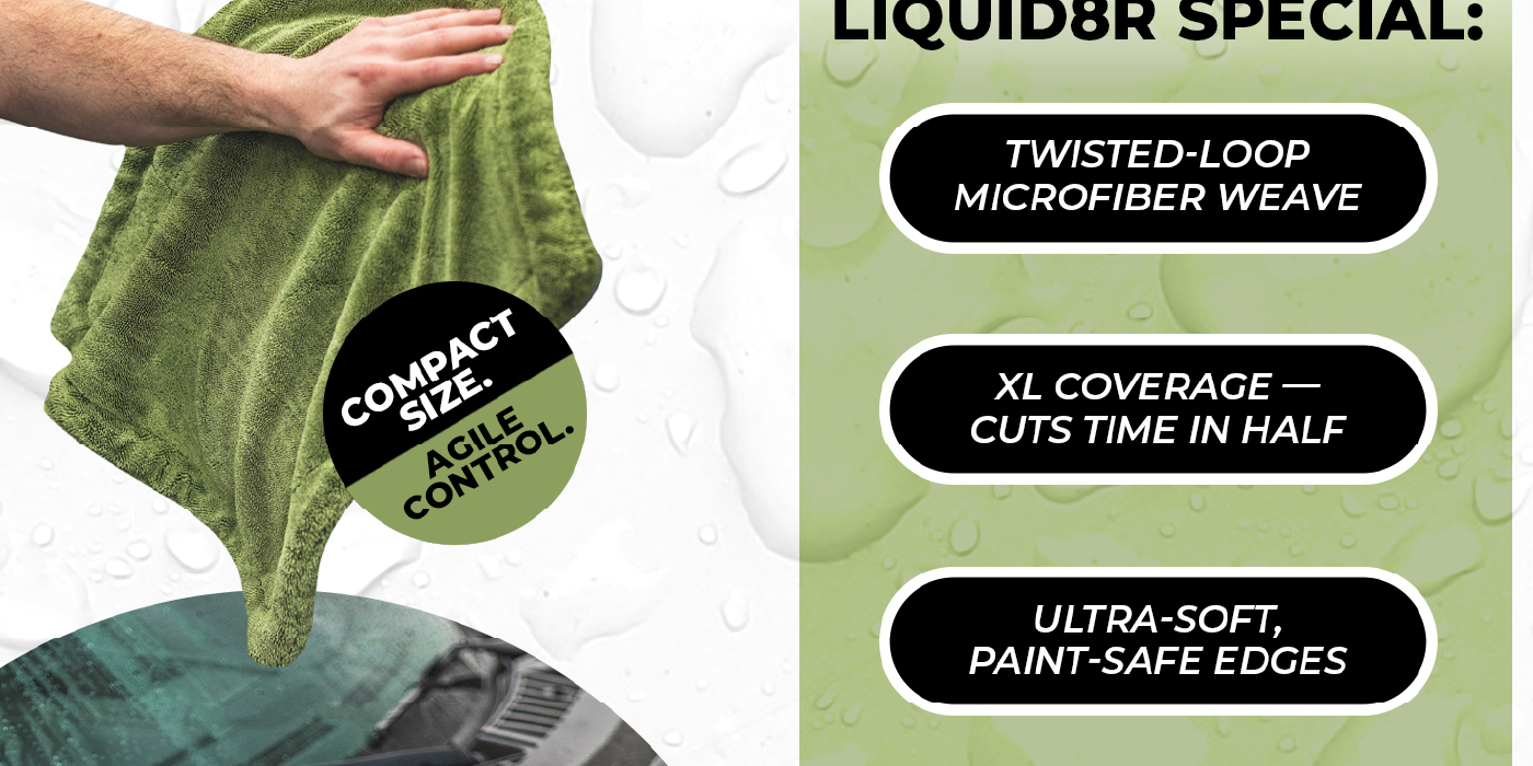The Rag Company - The Liquid8r M22 - Microfiber Towels For Cars