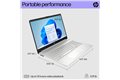 slide 4 of 9, zoom in, 15 inch hp laptop shows dimensions