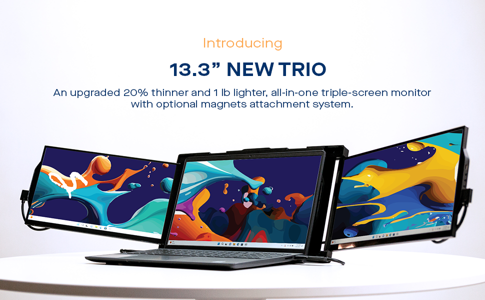  Trio: el monitor portátil de pantalla dual y triple
