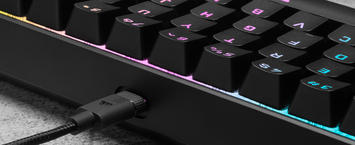 Corsair K65 RGB Mini 60% Mechanical Gaming Keyboard - Cherry MX