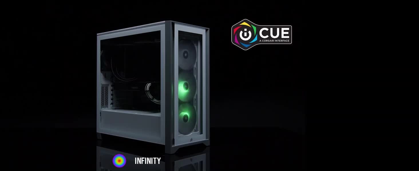Buy Corsair Chassis, iCUE 4000X RGB Tower ATX 2x3.5 bays 2x2.5 at  Connection Public Sector Solutions