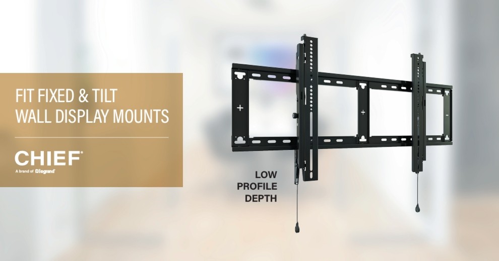 98 Inch Mounted Chief Fit X-Large Fixed Display Wall Mount - For 49-98 Inch TVs - Fixed ...