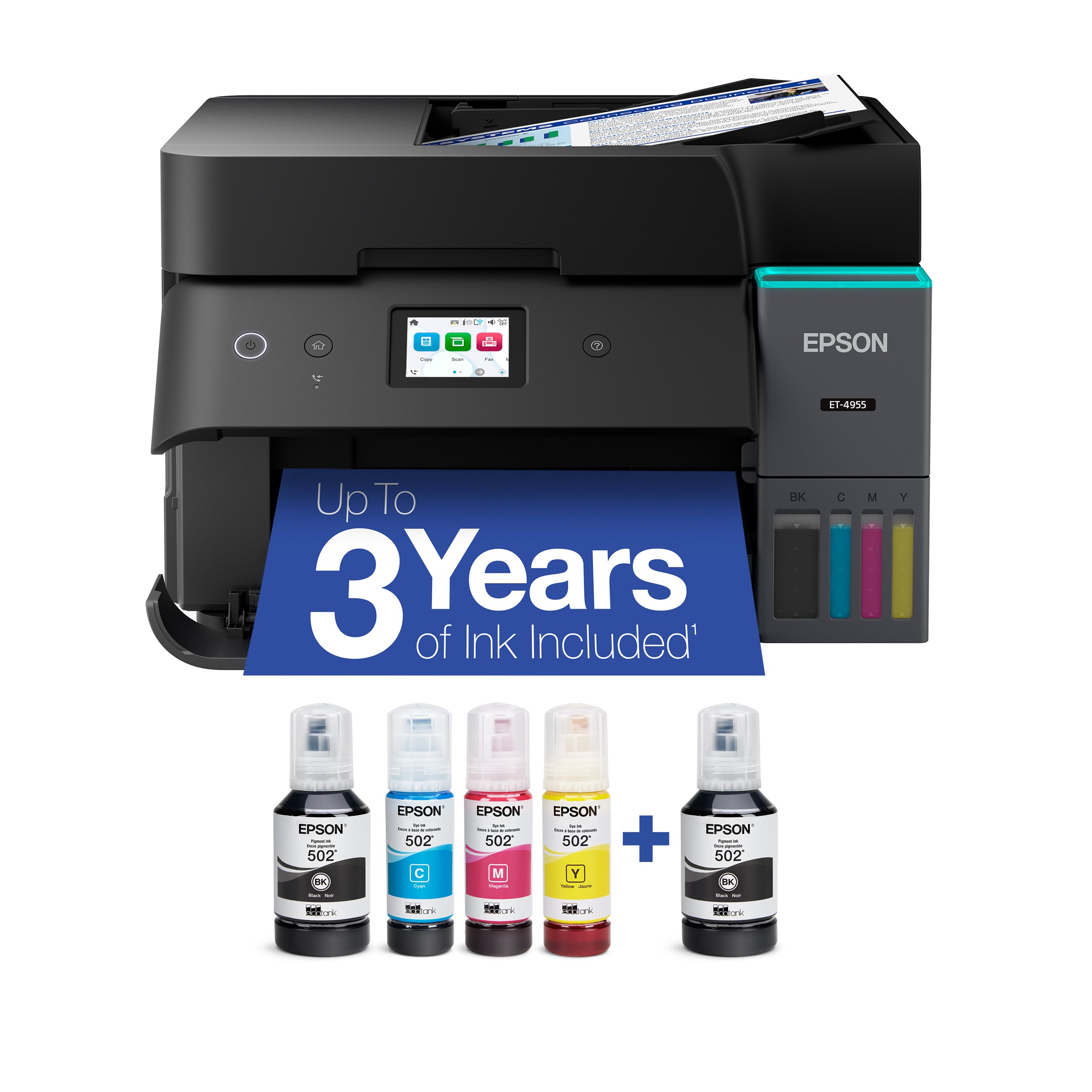 Epson EcoTank ET-4955 Wireless All-in-One Color Supertank Printer