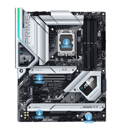ASUS Prime Z690-A LGA 1700(Intel®12th&13th) ATX motherboard (16+1