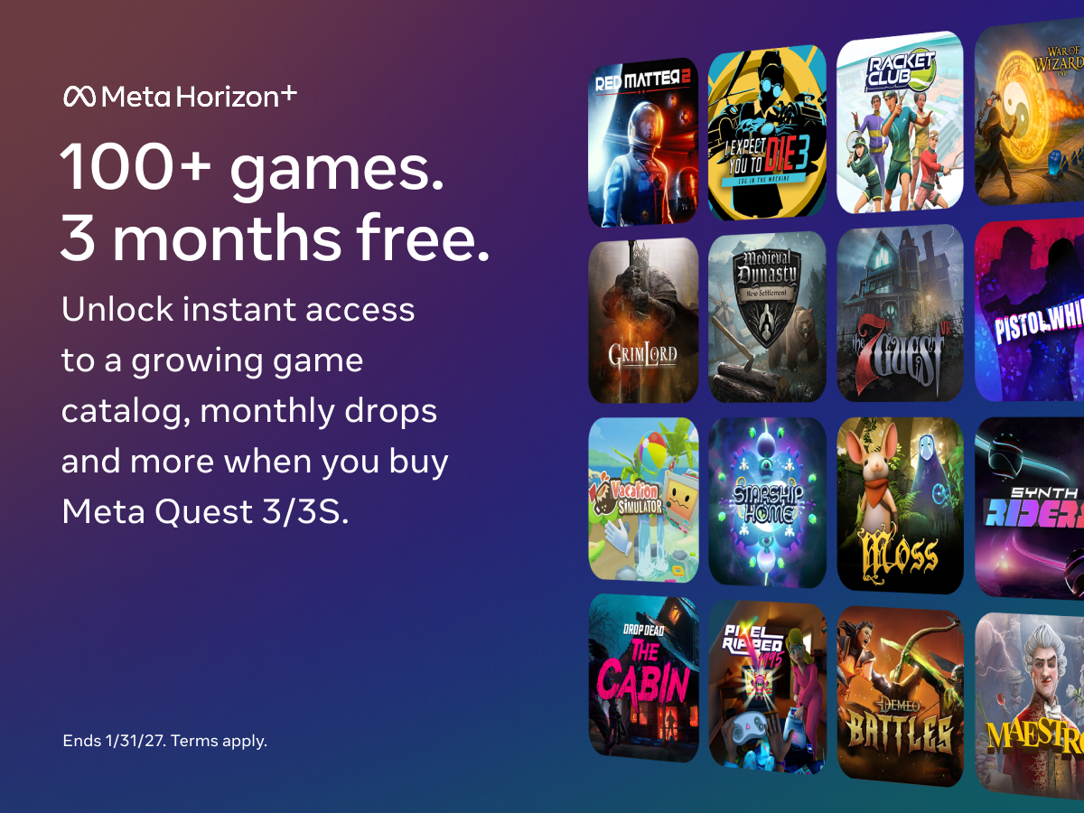 Quest 3S 256GB | Get Batman: Arkham Shadow and a 3 Month Trial of