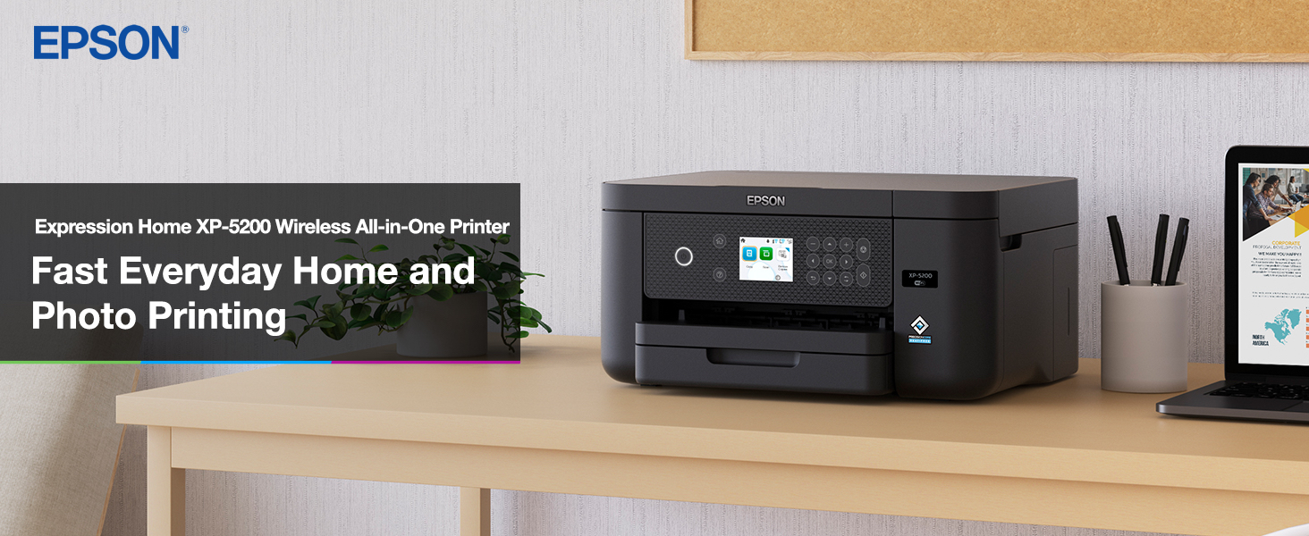 Epson US | and with Inkjet XP-5200 Products Copy Wireless Printer Color All-in-One Home Expression | Scan