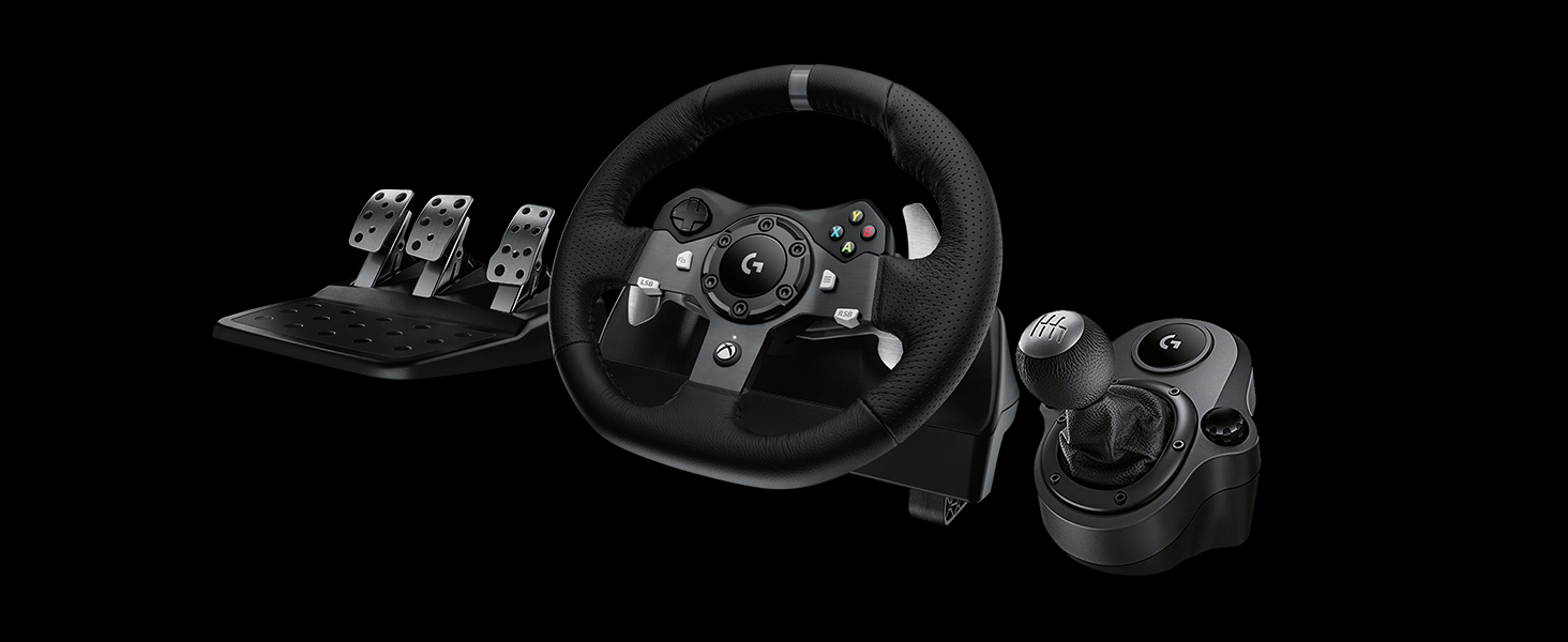 Logitech G920 Driving Force (Xbox X-S / Xbox One PC) - Rat & Pedal sæt - Microsoft Xbox One