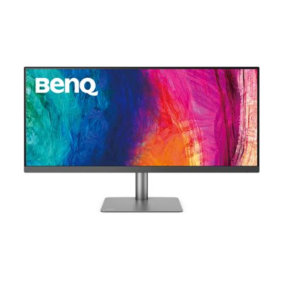 BenQ PD3420Q 34” 2K-skærm til Mac/designere, 3440x1440 QHD, IPS, HDR, AQCOLOR-teknologi, Display P3, DCI-P3, sRGB, Rec.709, Fabrikskalibreret, USB-C, Hotkey-puck G2, ICC-synk, KVM