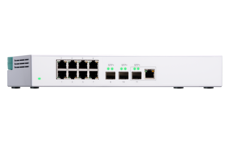 QNAP QSW-1208-8C-US 12-Port Unmanaged 10GbE Switch Twelve SFP+