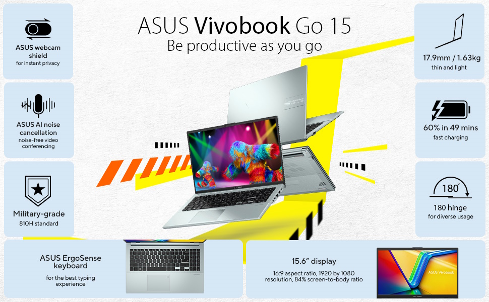 ASUS Vivobook Go 15.6 Laptop
