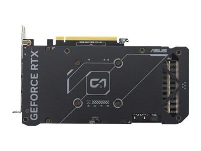 ASUS Dual GeForce RTX 4060 Ti EVO 16GB graphics card backplate