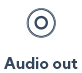 Symbol für die Audioausgabe