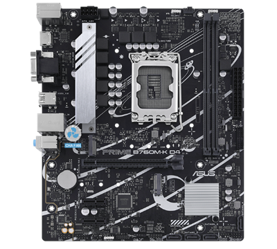 ASUS Prime B760M-K D4, LGA 1700 mATX motherboard with PCIe 4.0