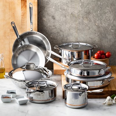 Legend Cookware 5 Ply Cookware with Lids Set, 14 Piece - Macy's