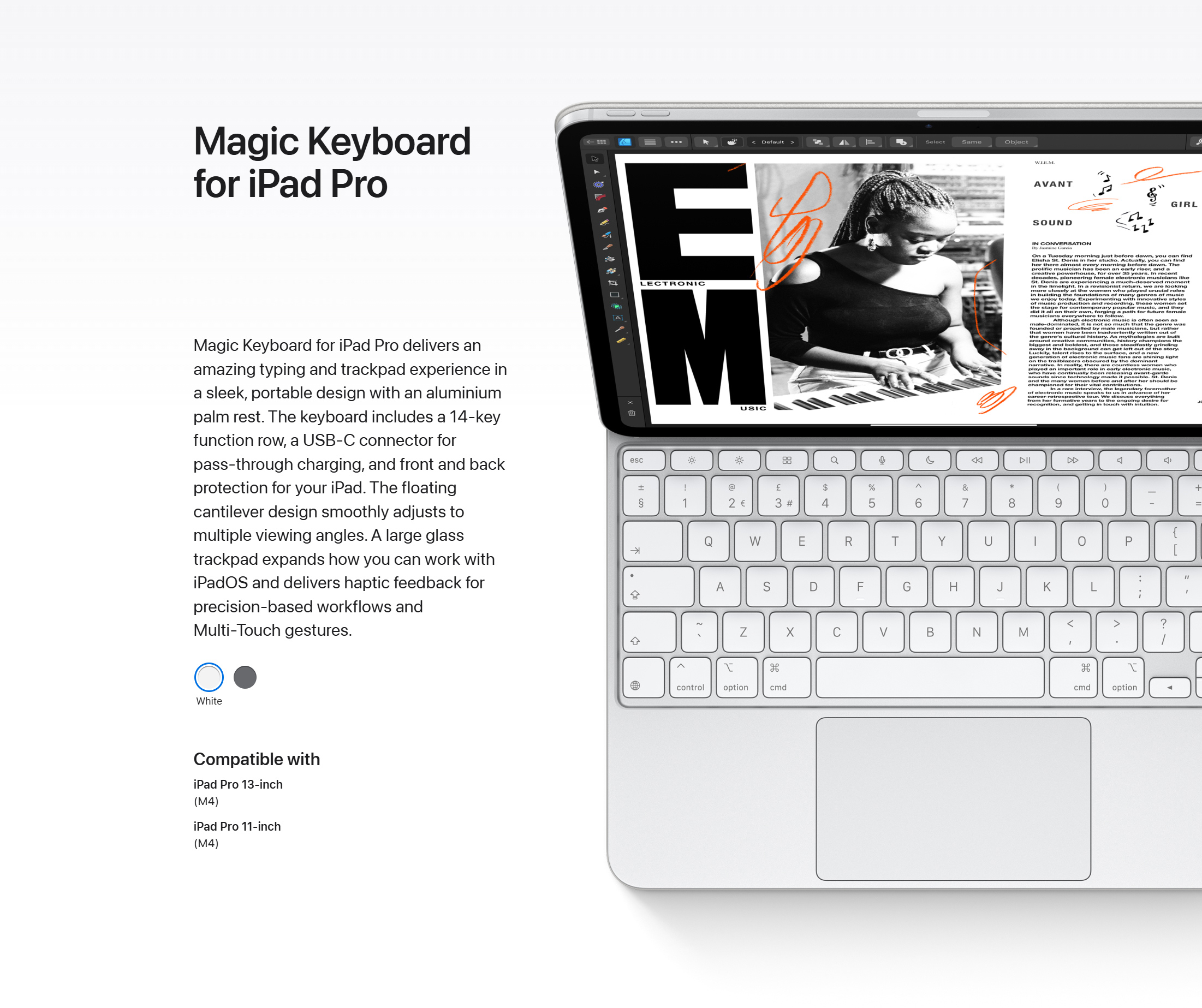 Buy Apple Magic Keyboard for iPad Air 13 Inch (M3) - White | iPad