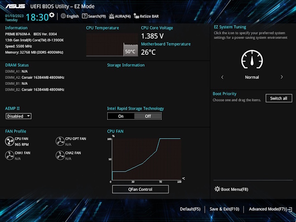 UEFI BIOS EZ mode UI